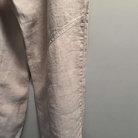 NWOT: Nicole Miller: High waisted wide legged linen pants - Picture 7 of 8